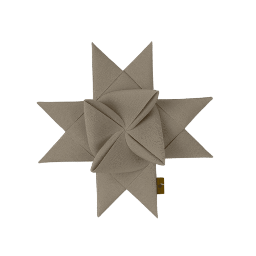 Segeltuch Fröbelstern - Oyster beige